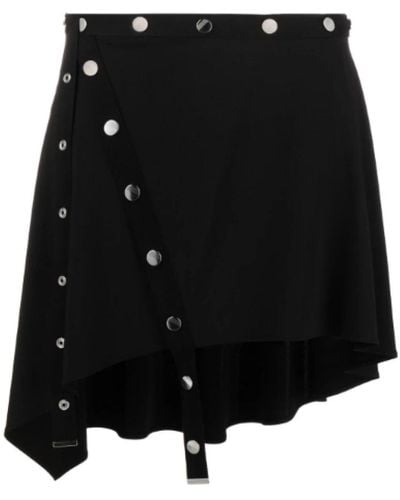 The Attico Short Skirts - Black