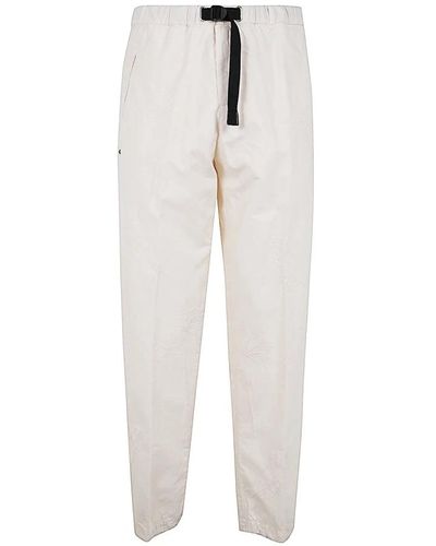 White Sand Straight trousers,blaue bestickte slim-fit baumwollhose - Weiß