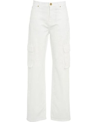 Pinko Weiße jeans ss24 bekleidung