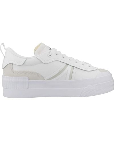 Lacoste Sneakers mujer plataforma contraste - Blanco