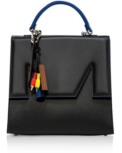 MSGM Handle large satchel bag - Nero
