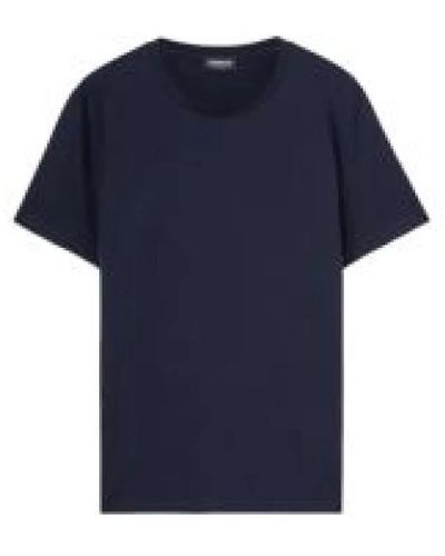 Dondup T-shirt e polo blu con logo d