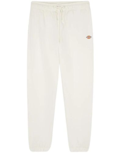 Dickies Pantaloni tuta mapleton bianchi - Bianco