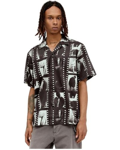 Carhartt Shirt mit grafischem print und reverskragen - Schwarz