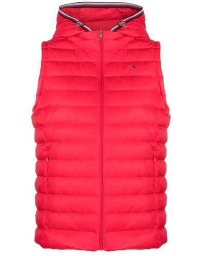 Tommy Hilfiger Rote nylon weste - Pink