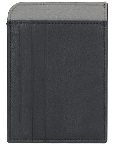 Hogan Moderne lederbrieftasche mit kartenhalter - Grau