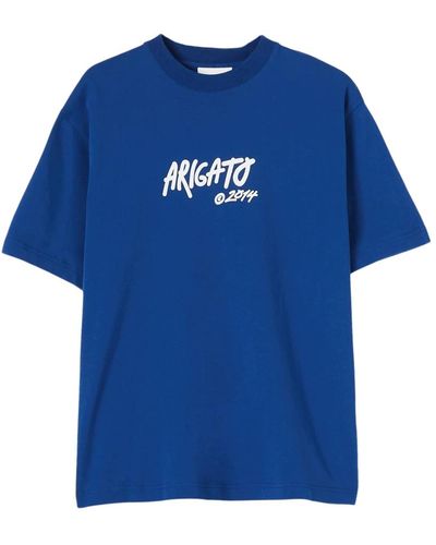 Axel Arigato Aixel Bio-Baumwoll T-Shirt - Blau