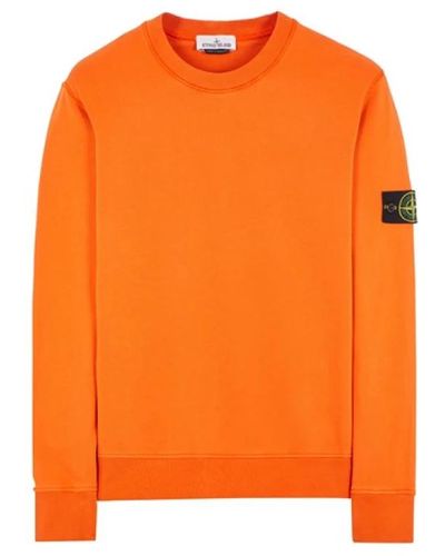 Stone Island Round-neck knitwear - Orange