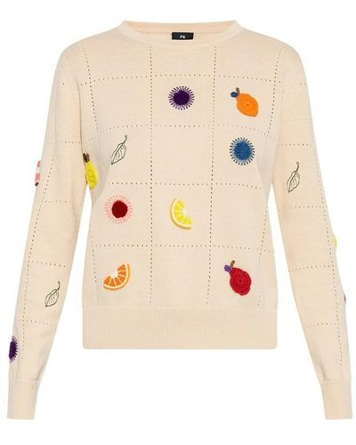 PS by Paul Smith Sweater with patches - Neutro