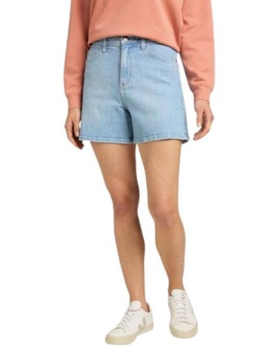 Lee Jeans Shorts > denim shorts - Bleu