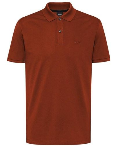 BOSS Polo Shirts - Brown