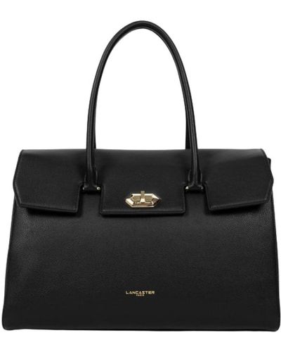 Lancaster Foulonné milano maxi tote a mano con tracolla - Nero