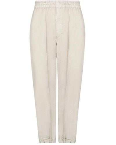 Burberry Cropped Trousers - White