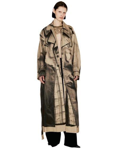 Jean Paul Gaultier Coats > trench coats - Métallisé