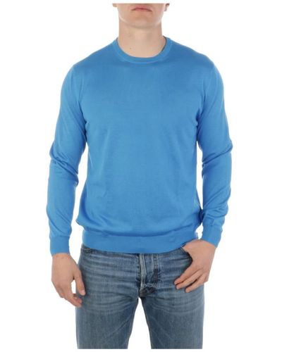 Malo Round-Neck Knitwear - Blue