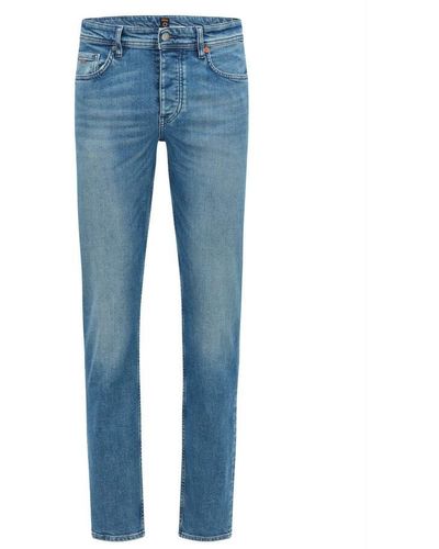 BOSS Tapered fit jeans - Bleu