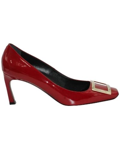 Roger Vivier Leder heels - Rot