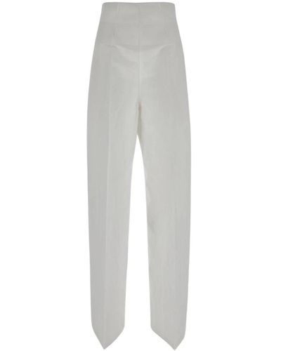 Sportmax Straight trousers - Gris
