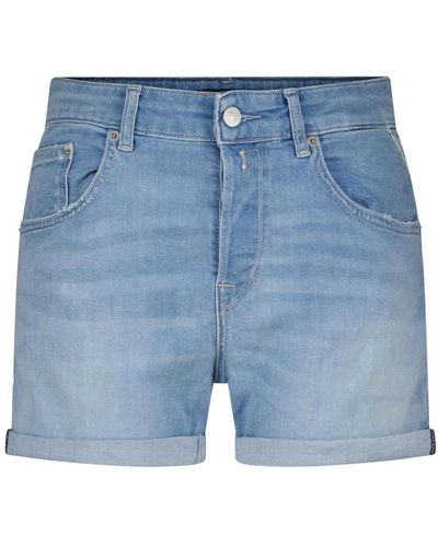 Replay Shorts in denim per donne - Blu