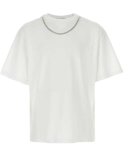 Ambush Oversize weißes baumwoll-t-shirt