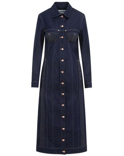 Jean Paul Gaultier Shirt Dresses - Blue