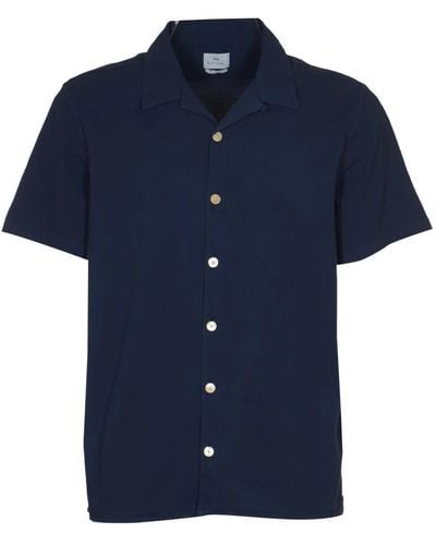Paul Smith Short Sleeve Shirts - Blue