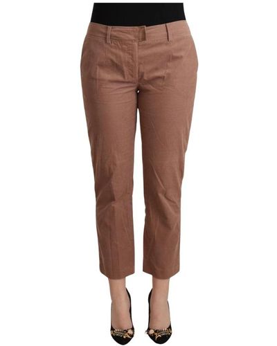 CoSTUME NATIONAL Cropped Trousers - Brown