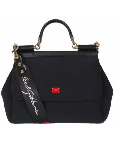 Dolce & Gabbana Dolce&gabbana borsa spalla nera donna neoprene mod. sicily bb6002 b9i61 80999 - Nero