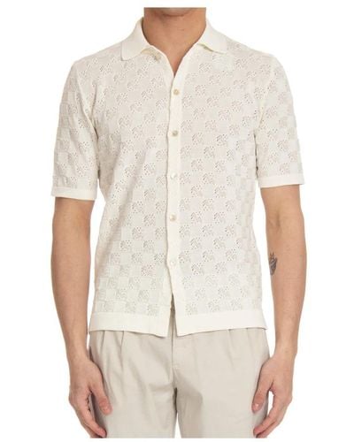 Eleventy Short Sleeve Shirts - White