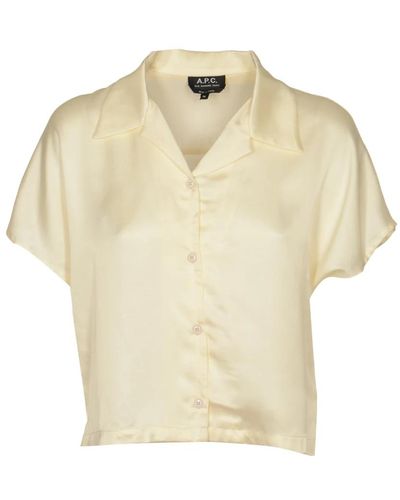 A.P.C. Hemd chemisette miley - Natur