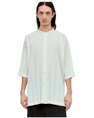 Issey Miyake Shirts > short sleeve shirts - Blanc