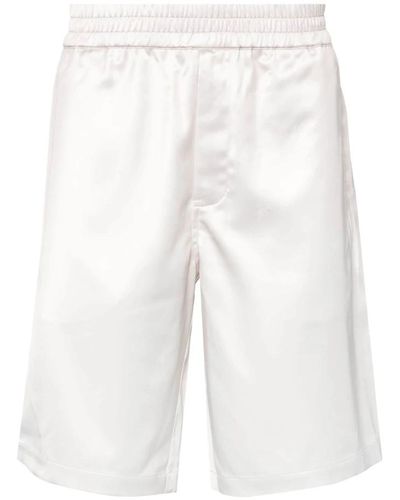Axel Arigato Bermuda shorts mit monogramm-druck - Weiß