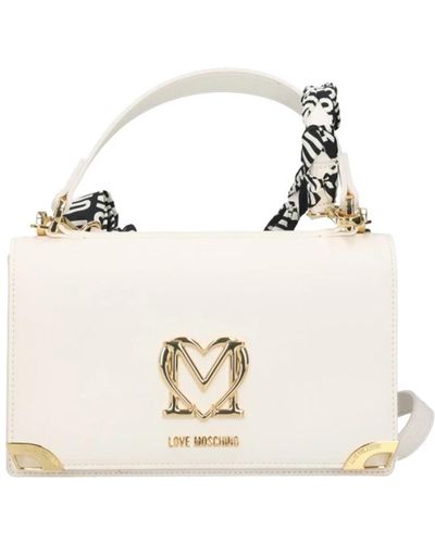 Moschino Ivory handtasche - elegant und vielseitig - Weiß