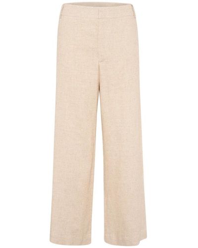 My Essential Wardrobe Trousers > wide trousers - Neutre