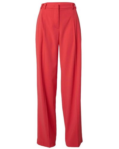 Patrizia Pepe Wide Trousers - Red