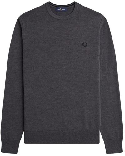 Fred Perry Dunkelgraue marl pullover