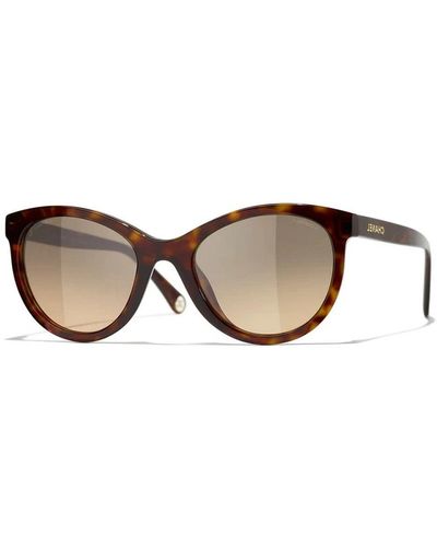 Chanel Cc5523u sonnenbrille in havanna braun