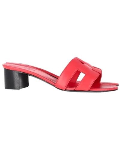 Hermès Cuoio sandals - Rosso