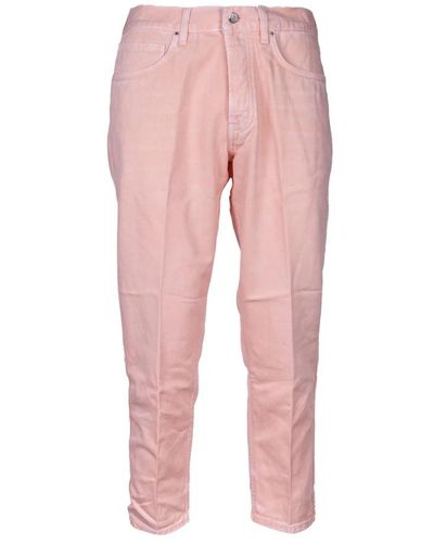 Don The Fuller Carrot fit jeans. niedrige taille. hergestellt in italien - Pink