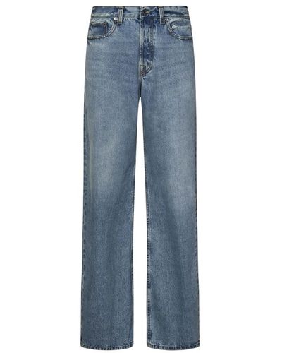 ARMARIUM Blaue jeans mit lockerem schnitt und niedriger taille