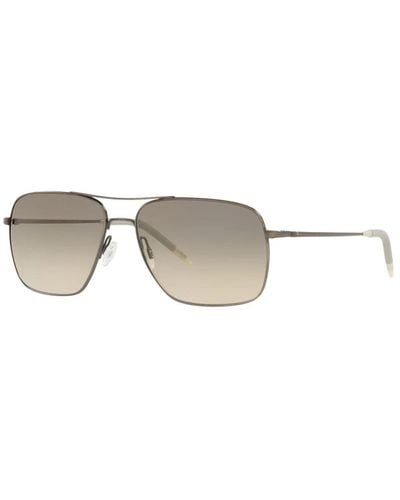 Oliver Peoples Antikes pewter/shale shaded sonnenbrille - Mettallic