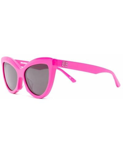 Balenciaga Lila sonnenbrille mit originalzubehör - Pink