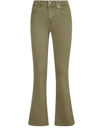 7 For All Mankind Mid-rise bootcut jeans - Verde