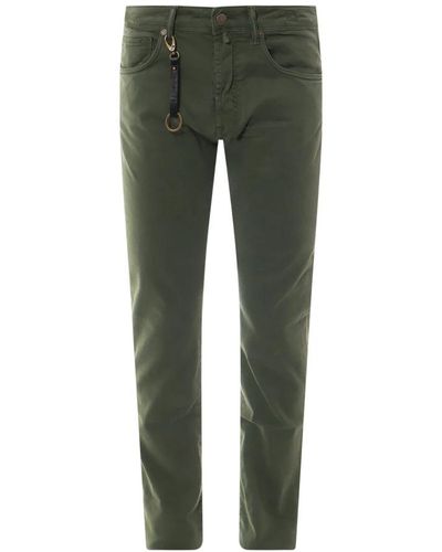 Incotex Slim-Fit Trousers - Green