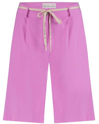 Jane Lushka Pantalones cortos dante de jersey elástico | violeta - Morado