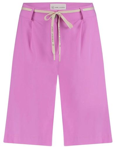 Jane Lushka Dante Stretch Jersey Shorts | Violet - Lila