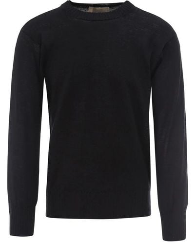 FLANEUR HOMME Round-Neck Knitwear - Black