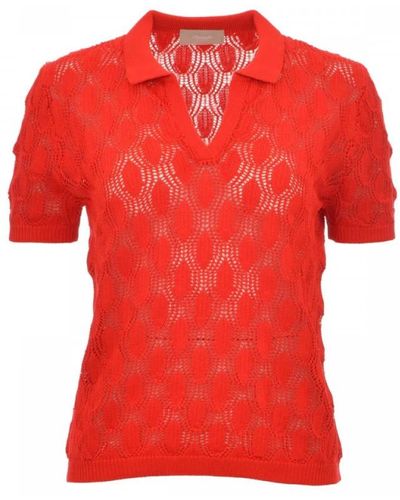Drumohr Polo Shirts - Red