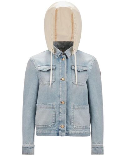 Moncler Jackets > denim jackets - Bleu
