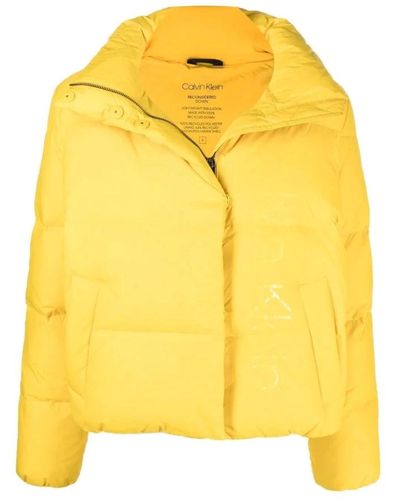 Calvin Klein Winter Jackets - Yellow